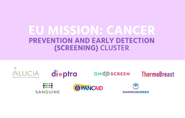 image depicting logos of the "Prevention and early detection (Screening) cluster